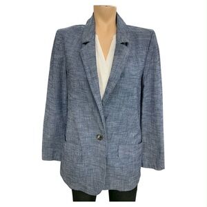 Reitmans Textured Blue Blazer Size S
